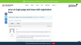 
                            4. error on login page and issue with registration form - Pie Register