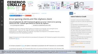 
                            12. Error parsing clients.xml file vSphere client - Blog de Federico Cinalli