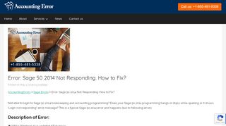 
                            5. Error: Sage 50 2014 Not Responding. How to Fix? - AccountingErrors
