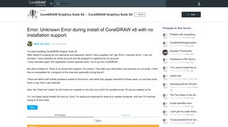
                            4. Error: Unknown Error during install of CorelDRAW x8 with no ...