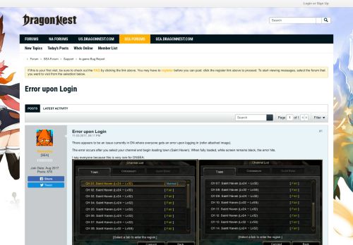 
                            3. Error upon Login - DragonNest Forums