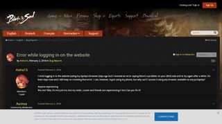 
                            8. Error while logging in on the website - Bug Reports - Blade & Soul ...