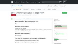 
                            10. Error while navigating sign-in page · Issue #2291 · DevExpress ...