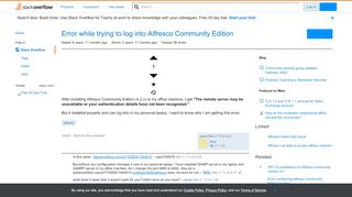 
                            10. Error while trying to log into Alfresco Community Edition - Stack ...