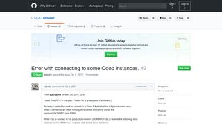 
                            12. Error with connecting to some Odoo instances. · Issue #9 · OCA ...