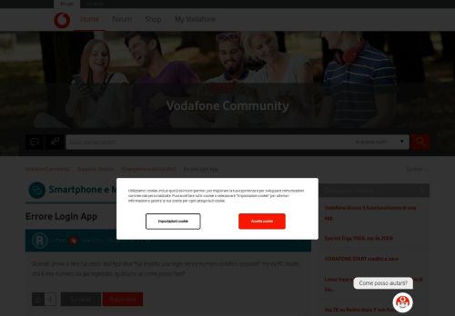 
                            2. Errore Login App - Vodafone Community