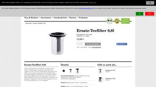 
                            3. Ersatz-Teefilter 0,8l - samova GmbH & Co. KG
