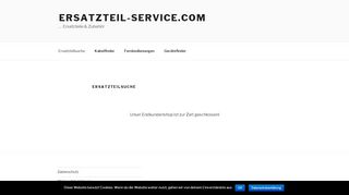 
                            5. Ersatzteil-Service.com: > Ersatzteilsuche