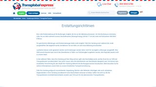 
                            7. Erstattungsrichtlinien | Transglobal Express