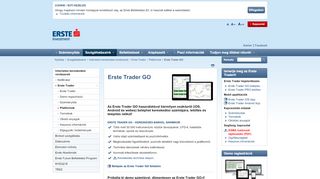 
                            5. Erste Befektetési Zrt. - Erste Trader GO