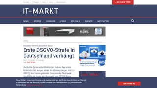 
                            13. Erste DSGVO-Strafe in Deutschland verhängt | IT-Markt