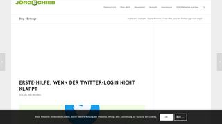 
                            5. Erste-Hilfe, wenn der Twitter-Login nicht klappt | schieb.de