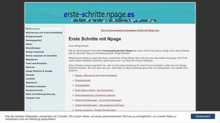 
                            3. Erste Schritt mit Npage - Tipps - Anleitungen -Tricks