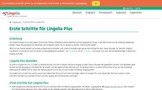 
                            3. Erste Schritte für Lingolia Plus