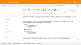 
                            3. Erste Schritte im Kunden-Login Ihres STRATO Hosting-Pakets