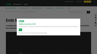 
                            13. Erste Schritte in der Handelsplattform - LYNX Broker