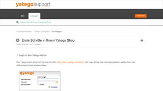 
                            6. Erste Schritte in Ihrem Yatego Shop : Yatego Support Center
