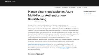 
                            6. Erste Schritte mit Azure MFA in der Cloud | Microsoft Docs