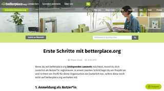 
                            6. Erste Schritte mit betterplace.org