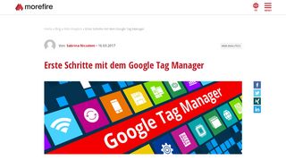 
                            8. Erste Schritte mit dem Google Tag Manager - morefire