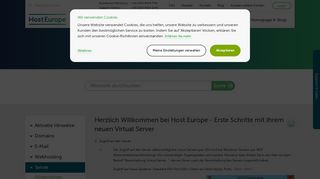 
                            4. Erste Schritte mit dem Virtual Server | Host Europe