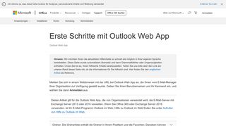 
                            6. Erste Schritte mit Outlook Web App - Outlook - Office Support
