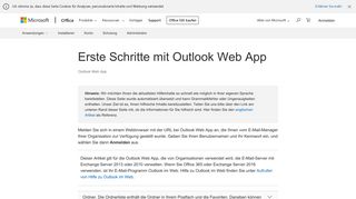 
                            5. Erste Schritte mit Outlook Web App - Outlook - Office Support