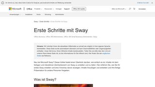 
                            3. Erste Schritte mit Sway - Office-Support