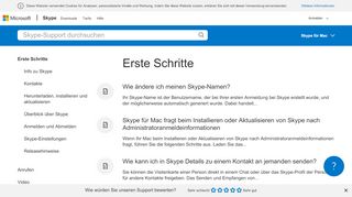 
                            4. Erste Schritte - Skype Support