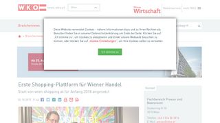 
                            7. Erste Shopping-Plattform für Wiener Handel - news.wko.at