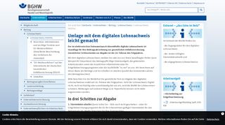 
                            11. Erste Umlage mit dem digitalen Lohnnachweis — BGHW-Website