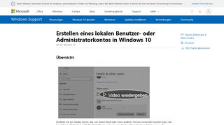 
                            4. Erstellen eines lokalen Benutzer- oder ... - Microsoft Support