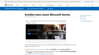 
                            11. Erstellen eines neuen Microsoft-Kontos - Microsoft Support