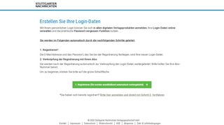 
                            4. Erstellen Sie Ihre Login-Daten | Stuttgarter Nachrichten | Abo & Service