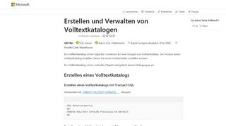 
                            3. Erstellen und Verwalten von Volltextkatalogen - SQL Server | Microsoft ...