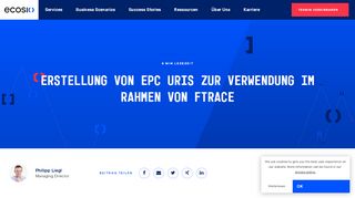 
                            11. Erstellung von EPC URIs zur Verwendung im Rahmen von fTRACE