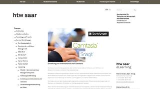 
                            8. Erstellung von Videotutorials mit Camtasia Studio — htw saar