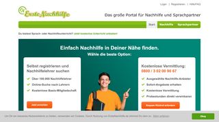 
                            1. ErsteNachhilfe.de: Nachhilfe gesucht - Schüler-Nachhilfe geben