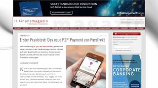 
                            13. Erster Praxistest: Das neue P2P-Payment von Paydirekt · IT ...