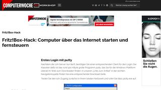 
                            2. Erstes Login mit putty - Fritz!Box-Hack: Fritz!Box-Hack ... - TecChannel