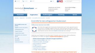 
                            6. Ersti-Hilfe für den erfolgreichen Studienstart: Hochschule Bremerhaven