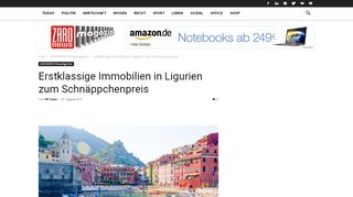 
                            9. Erstklassige Immobilien in Ligurien zum Schnäppchenpreis | Zaronews