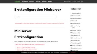 
                            1. Erstkonfiguration Miniserver - Loxone Dokumentation