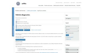
                            9. erWin product assistant < Volkswagen AG erWin Online