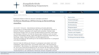 
                            6. Erzbistum Hamburg will Zuweisung an Bernostiftung einstellen ...