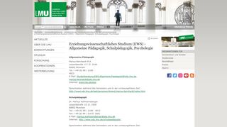 
                            12. Erziehungswissenschaftliches Studium (EWS) - Allgemeine ...