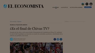 
                            9. ¿Es el final de Chivas TV? | El Economista