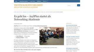 
                            12. Es geht los – AsylPlus startet als Networking Akademie ...