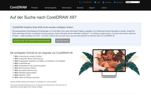 
                            2. Es gibt eine neue Version für CorelDRAW X8: laden Sie jetzt Ihre ...