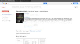 
                            6. Es ist kompliziert: Das Leben der Teenager in sozialen Netzwerken - Google Books-Ergebnisseite